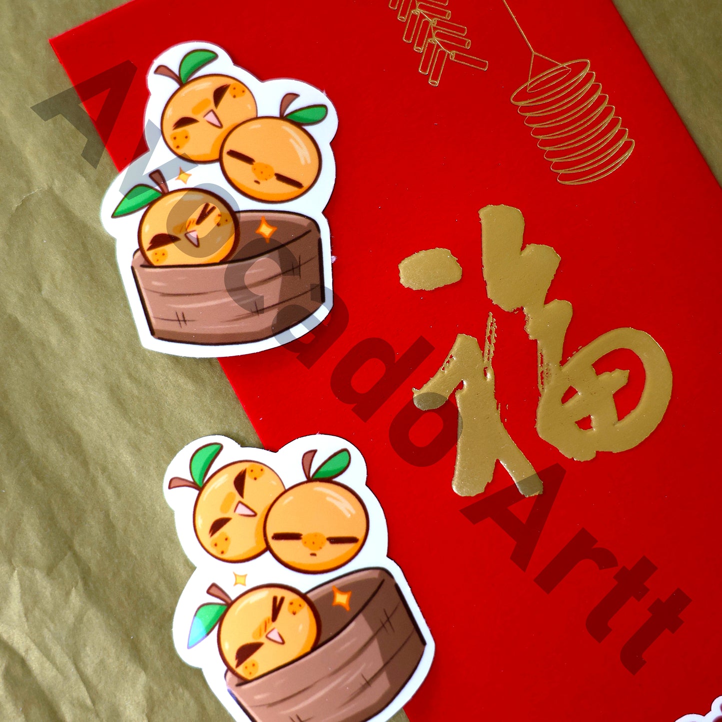 Lunar New Year Sticker Set โ Red Envelope, Lucky Oranges & Festive Decorations | CNY 2025 Stickers