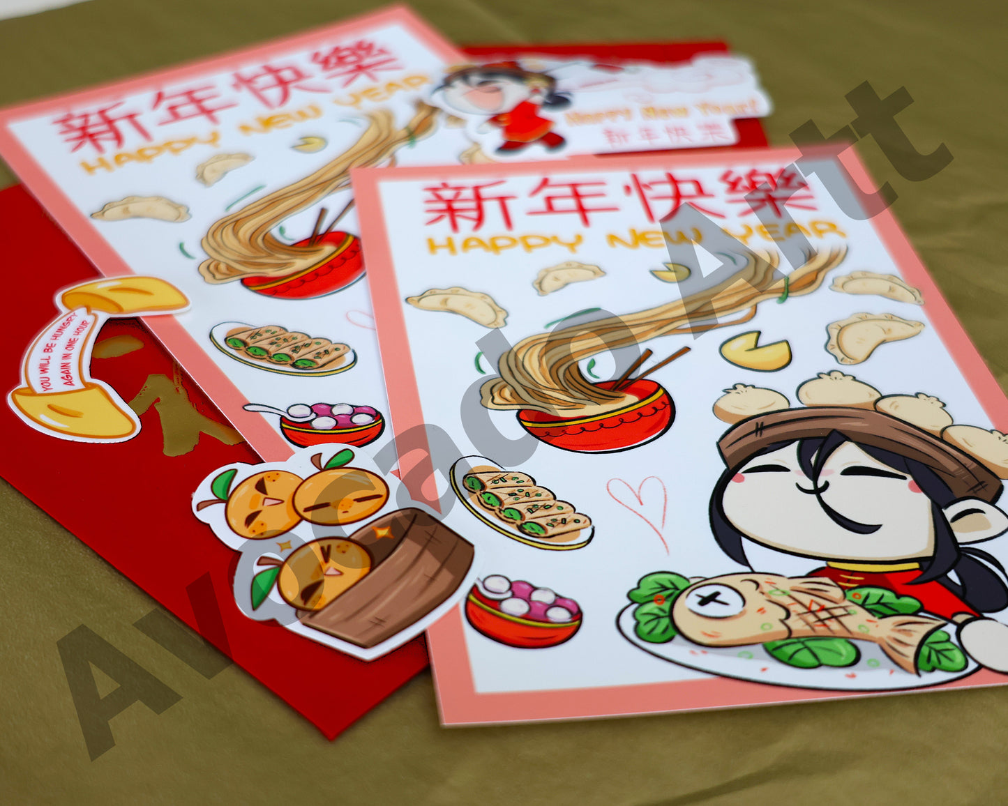 Lunar New Year Sticker Set โ Red Envelope, Lucky Oranges & Festive Decorations | CNY 2025 Stickers