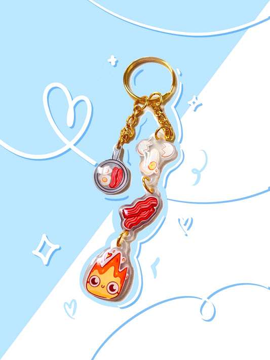 Howl's Moving Castle Calcifer Keychain