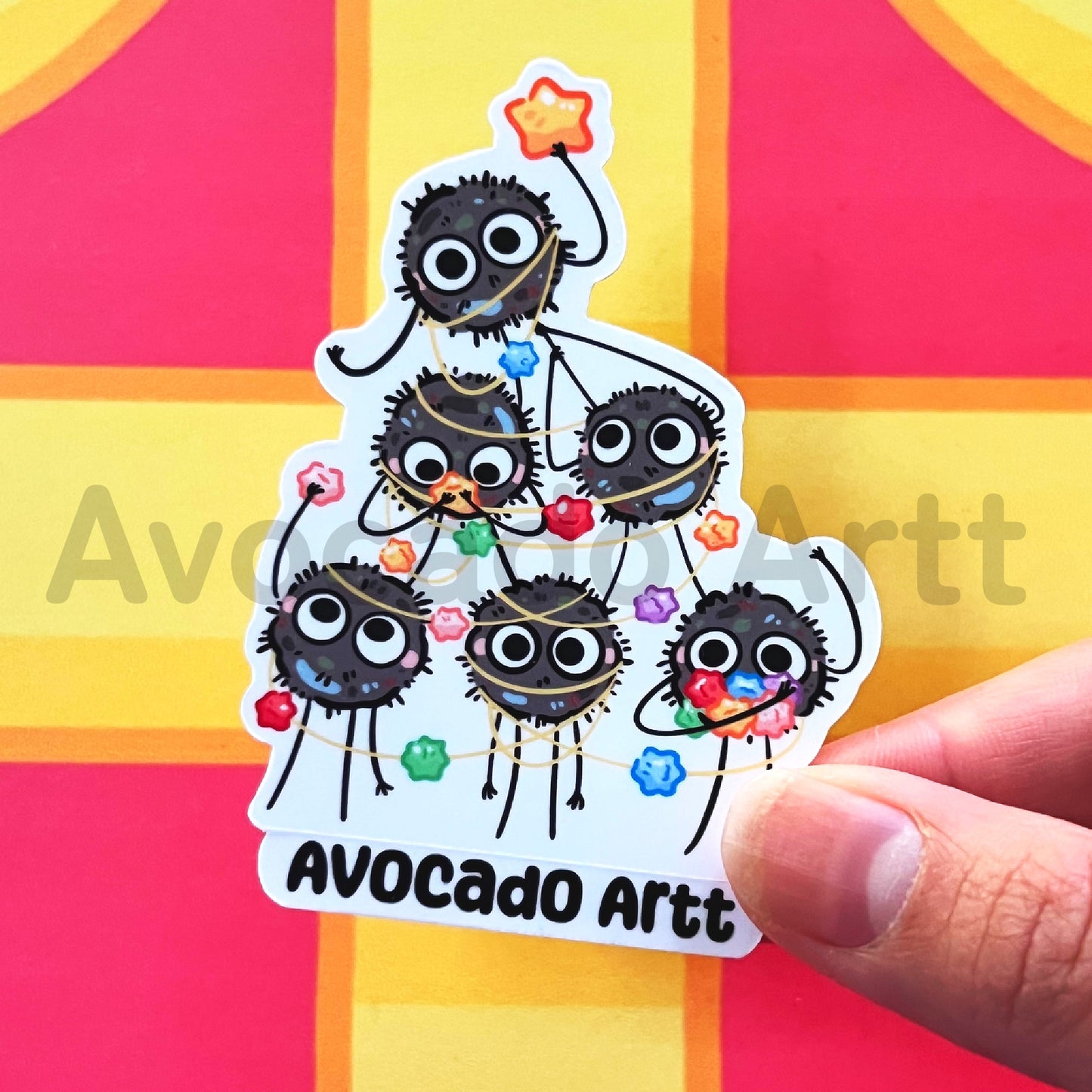 Soot Sprite Christmas Sticker