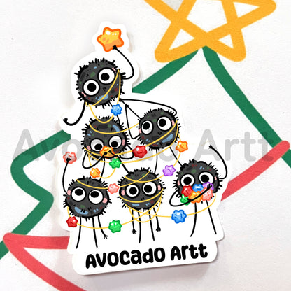 Soot Sprite Christmas Sticker