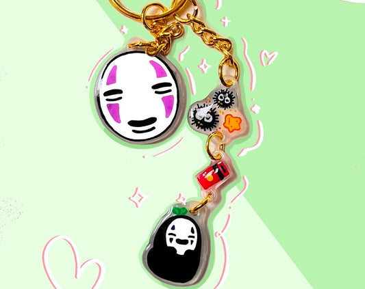 Spirited Away No Face Spirit Keychain