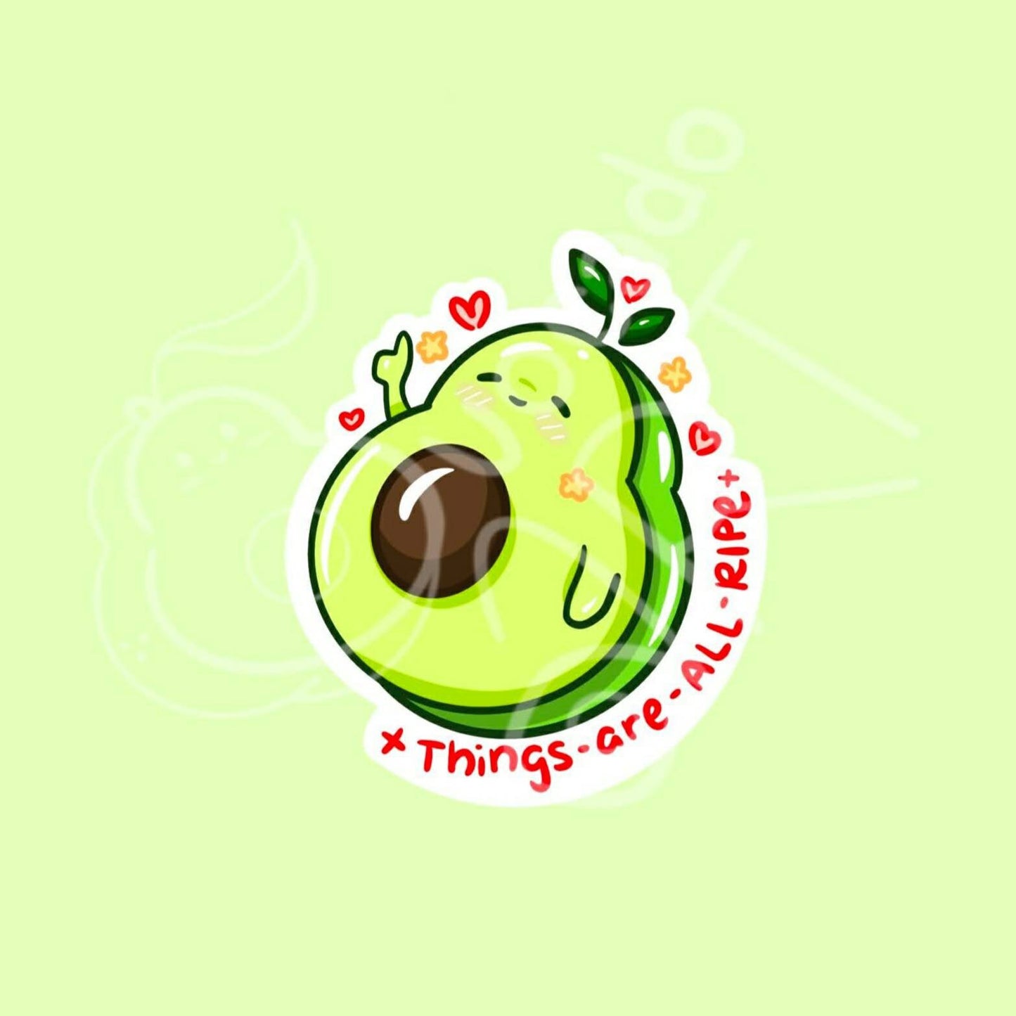 Avocado "Mood sticker set"