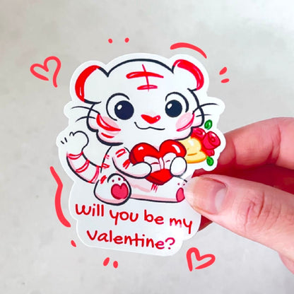 Valentines Tiger Sticker Pack