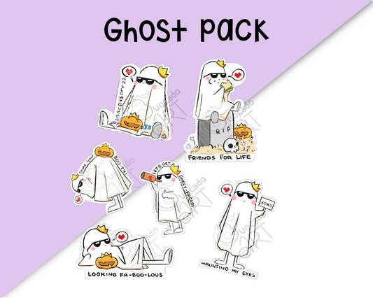 Halloween Spooky Ghost Sticker Pack