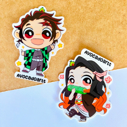 Nezuko Demon Slayer sticker