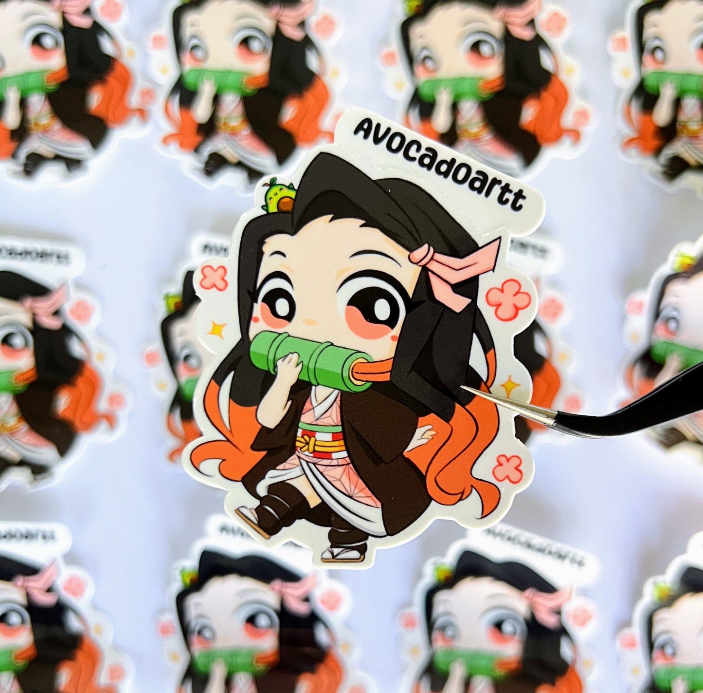 Nezuko Demon Slayer sticker