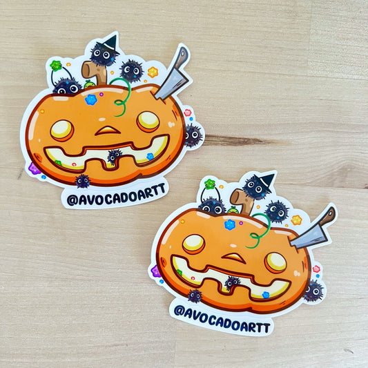 Soot Sprite Halloween sticker