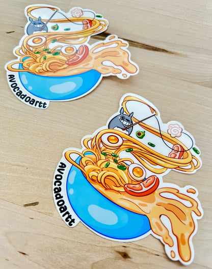 Totoro Ramen sticker